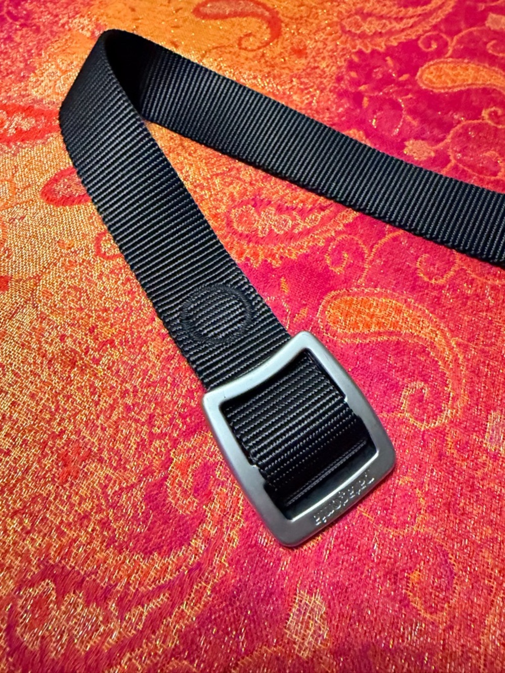 Patagonia Tech Web Black Webbing Belt with Silver Buckle - Picture 8 of 9